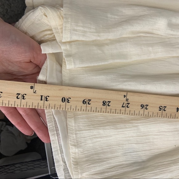 American Eagle Outfitters Cream Gauzy Boho Romper - Picture 14 of 15